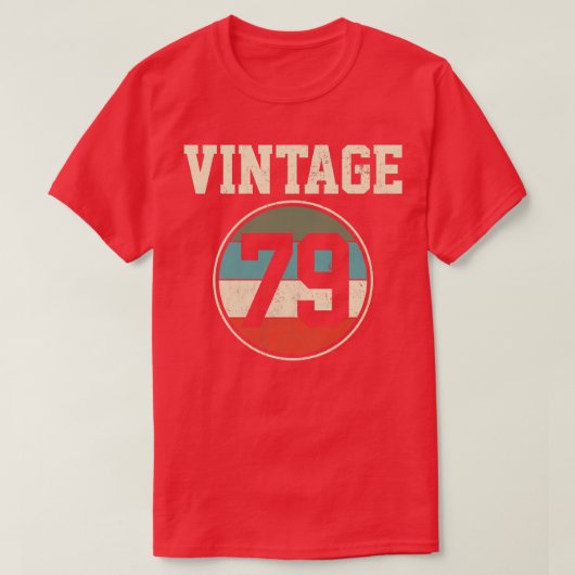 1979誕生日ヴィンテージ3 Tシャツ (デザイン正面)