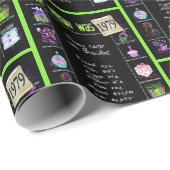 1979誕生日年トリビア ラッピングペーパー (ロールコーナー)