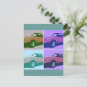 1979赤クラシック車 ポストカード (スタンド正面)