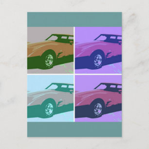 1979赤クラシック車 ポストカード