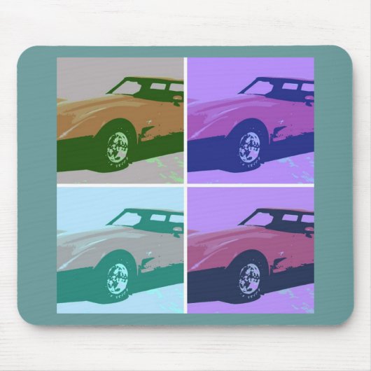 1979赤クラシック車 マウスパッド (正面)