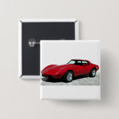 1979赤クラシック車 缶バッジ (正面&裏面)