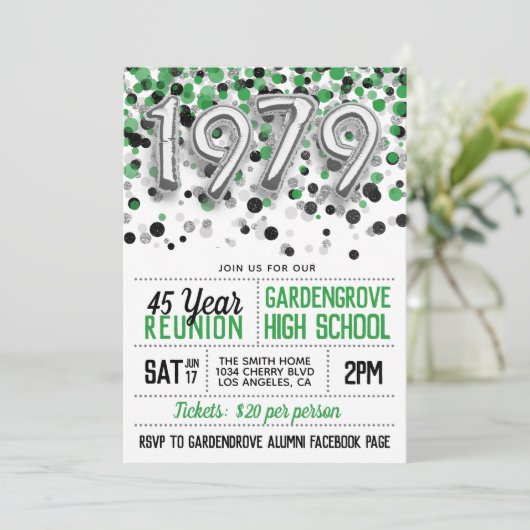 1979高等学校大学懇親会招待状 招待状 (スタンド正面)