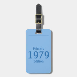 1979 プライマリー エディション (オーシャンブルー) ラゲッジタグ