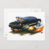 1979-81カマロZ28ブラック金ゴールド車 ポストカード (正面/裏面)