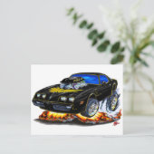 1979-81トランスアムブラック金ゴールドカー ポストカード (スタンド正面)