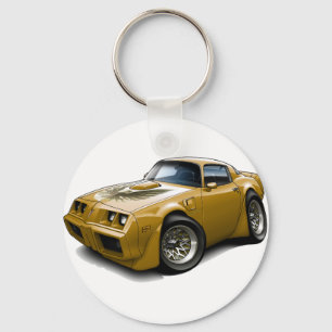 1979-81年のTRANS AMの金ゴールド車 キーホルダー