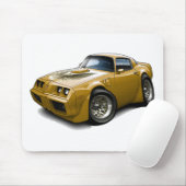 1979-81年のTRANS AMの金ゴールド車 マウスパッド (マウス)