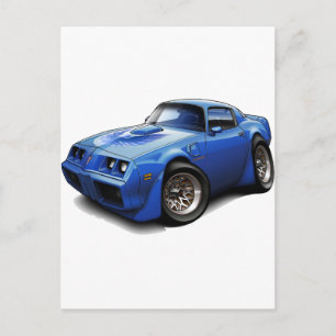 1979-81 Trans Am Blue Car ポストカード