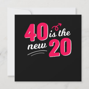 1980おもしろい年代ベビー40歳の誕生日お祝い40はT 招待状