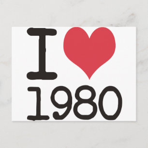 1980の製品とデザインが大好き! ポストカード