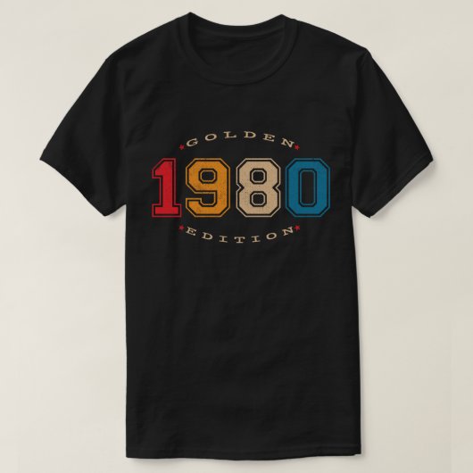1980ゴールデンエディションレトロ Tシャツ (デザイン正面)