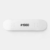 1980ハッシュタグ45誕生日記念日 スケートボード (横)