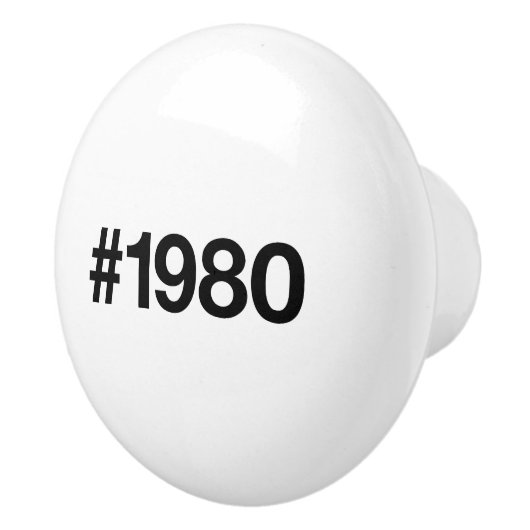 1980ハッシュタグ45誕生日記念日 セラミックノブ (右)