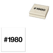 1980ハッシュタグ45誕生日記念日 ラバースタンプ (押印)