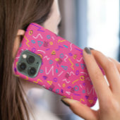 1980ファンキー年代のメンフィススタイルの形状ピンク Case-Mate iPhoneケース