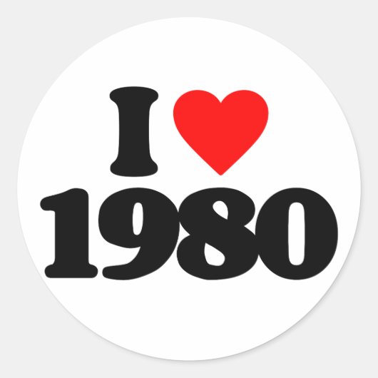 1980年が大好き ラウンドシール (正面)