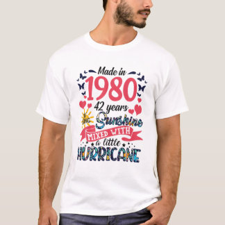 1980年に作られた42日差しの42誕生 Tシャツ