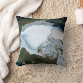 1980年に海氷のカバレッジを示す惑星の地球。 クッション (ブランケット)