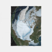 1980年に海氷のカバレッジを示す惑星の地球。 フリースブランケット (正面)