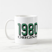 1980年のオリジナル コーヒーマグカップ (左)