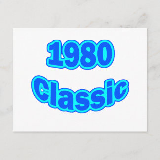 1980年のクラシックな青 カード