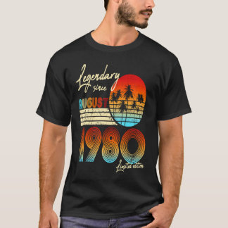 1980年の40歳バレ威厳があるット以来40歳の誕生日 Tシャツ