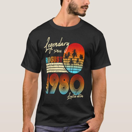 1980年の40歳バレ威厳があるット以来40歳の誕生日 Tシャツ (正面)