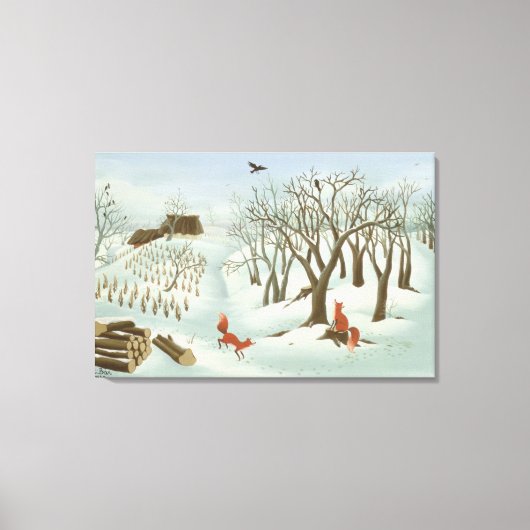 1980年より良い時間を待つ キャンバスプリント (正面)