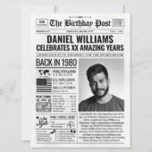 1980年カスタム新聞紙誕生日カード、トレンド シーズンカード (正面)