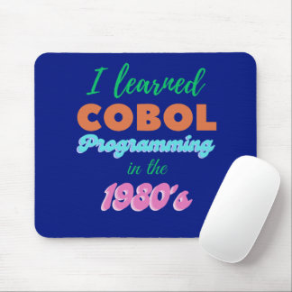 1980年代にCOBOLプログラミング言語を学んだ マウスパッド