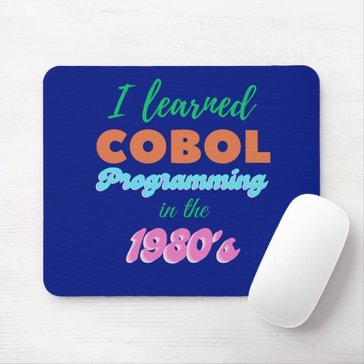 1980年代にCOBOLプログラミング言語を学んだ マウスパッド (マウス)