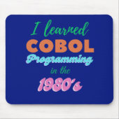 1980年代にCOBOLプログラミング言語を学んだ マウスパッド (正面)