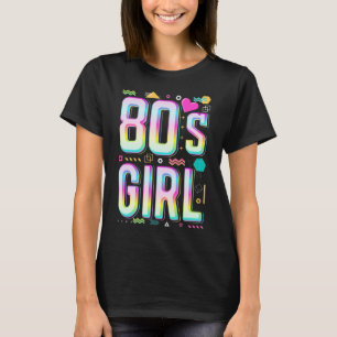 1980年代のディスコ音楽80年代の少女 Tシャツ