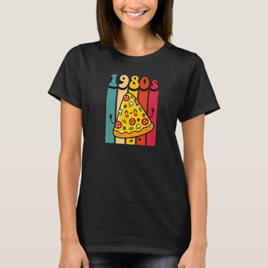 1980年代のピザパーティーレトロヴィンテージ80年代 Tシャツ (正面)