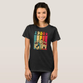 1980年代のボーリングレトロヴィンテージを80年代に戻す Tシャツ (正面フル)
