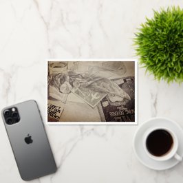 1980年代のレーガン時代 箔グリーティングカード