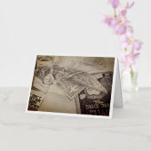 1980年代のレーガン時代 箔グリーティングカード (蘭)