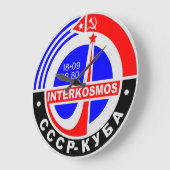 1980年代の宇宙探査用インターコスモス ラージ壁時計 (傾斜)