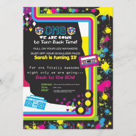 1980年代の完全な素晴らしパーティの招待状 招待状