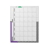 1980年代の幾何学的カ空白のレンダー ノートパッド (回転)