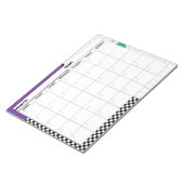 1980年代の幾何学的カ空白のレンダー ノートパッド (アングル)