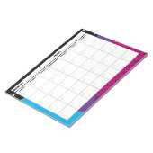 1980年代の幾何学的カ空白のレンダー ノートパッド (アングル)