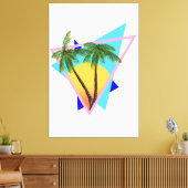 1980年代の形をした熱帯の楽園 キャンバスプリント (インサイチュ (リビング))