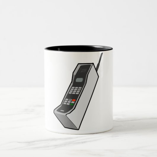 1980年代の携帯電話 ツートーンマグカップ (中央)