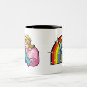 1980年代の虹とジェミニ・ツイン読ズの本 ツートーンマグカップ (中央)