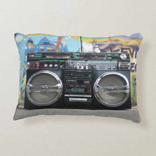 1980年代のBoomboxステレオカセット80 アクセントクッション (裏面)