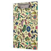 1980年代よくはしゃぐのドードルアートパターン クリップボード (左)