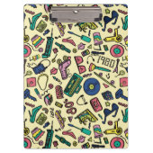 1980年代よくはしゃぐのドードルアートパターン クリップボード (正面)