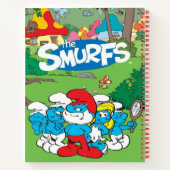 1980年代クラシック漫画Smurfスパイラルノートブック8.5x11 ノートブック (裏面)